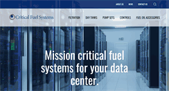 Desktop Screenshot of criticalfuelsystems.com