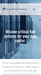 Mobile Screenshot of criticalfuelsystems.com