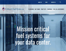 Tablet Screenshot of criticalfuelsystems.com